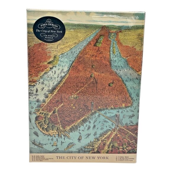NEW John Derian CITY OF NEW YORK Jigsaw Puzzle 750 Pieces 19 x 26" Sealed - Picture 3 of 6